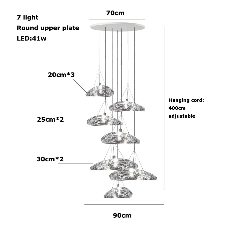 Afralia™ Manta Crystal Pendant Lamp: Italian Design UFO Luxury Light for Dining Room & Bedroom