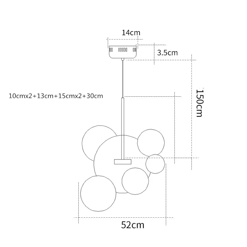 Afralia™ Milky Glass Globes LED Pendant Lights for Dining Room, Modern Luminarias LED Hanging Lamp