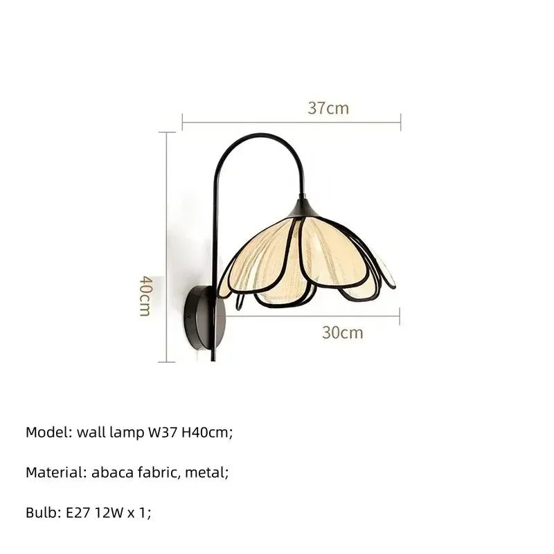 Afralia™ Modern Creamy E27 Wall Sconce LED Lamp Petals Luminarias for Indoor Lighting