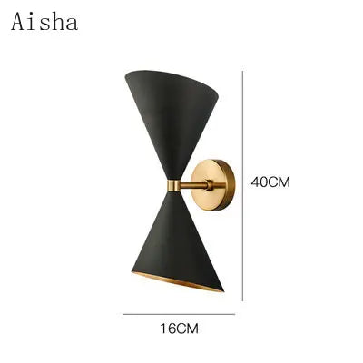 Afralia™ Black LED Wall Lamp for Modern Home Lighting