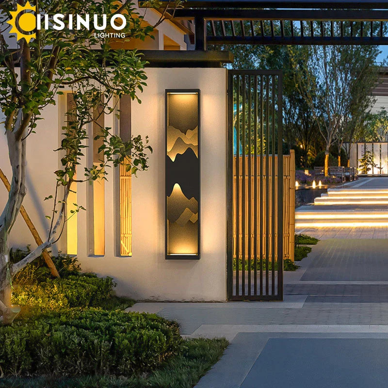 Afralia™ LED Outdoor Wall Lamp for Garden Courtyard Street Lighting