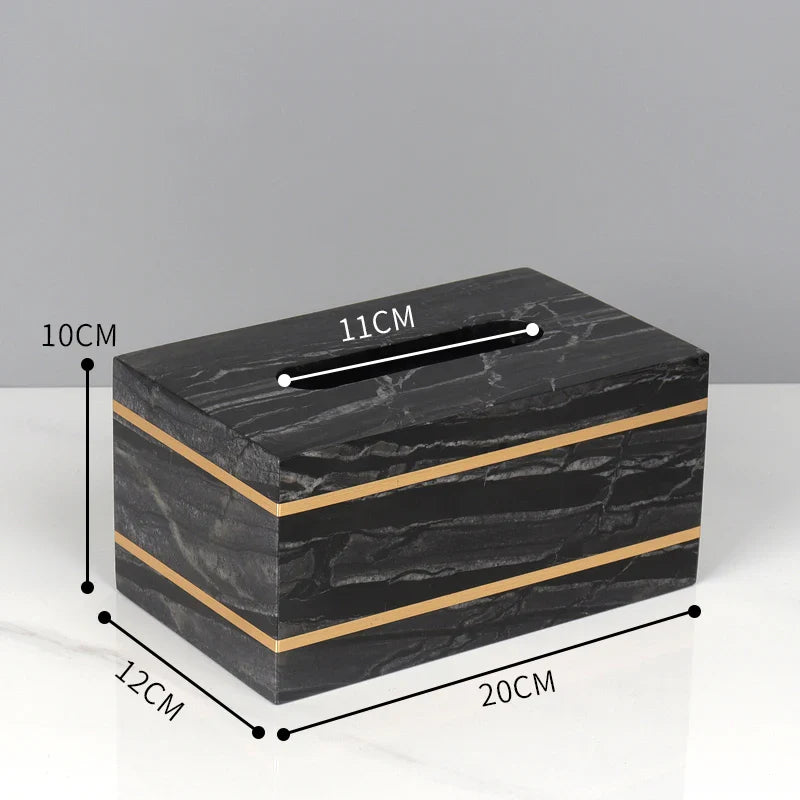 Afralia™ Black Marble Bathroom Accessories Set
