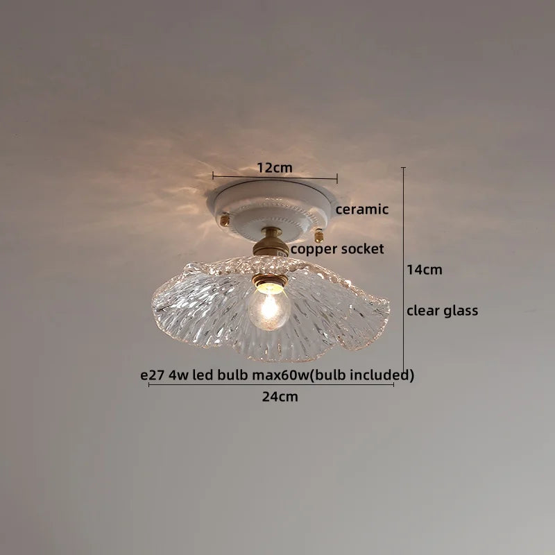 Afralia™ Ceramic Copper LED Ceiling Light: Modern Indoor Lighting Fixture for Home Decor