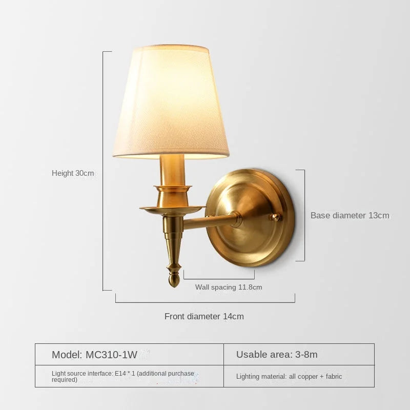 Afralia™ Copper Wall Lamp: Modern LED Sconce for Home Decor & Bedroom, Industrial Style