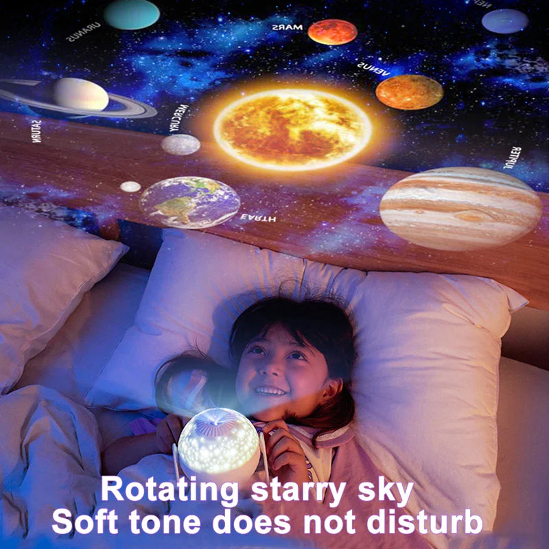 Afralia™ Galaxy Night Light Projector: 360° Adjustable Star Sky Lamp for Bedroom, Kids' Gift