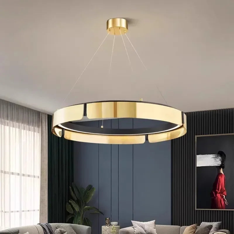 Afralia™ LED Chandelier: Modern Minimalist Pendant Light for Living, Dining, Kitchen, Bedroom