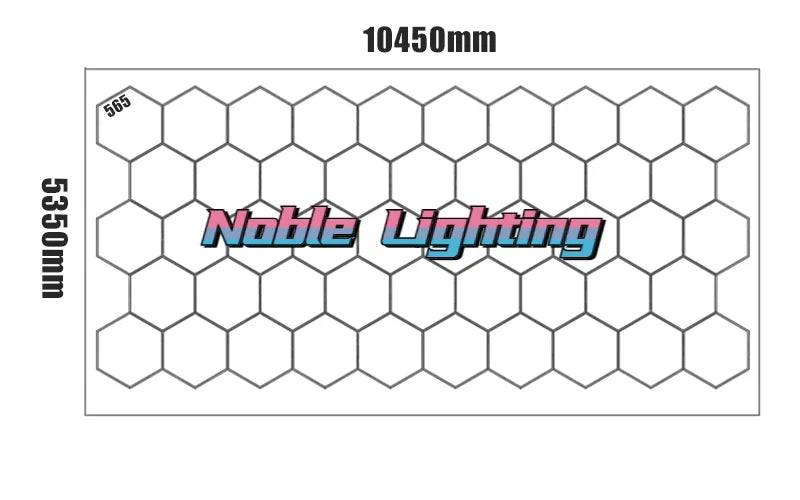 Afralia™ Hexagon LED Garage Light for Auto Body Repair Workshop Lighting