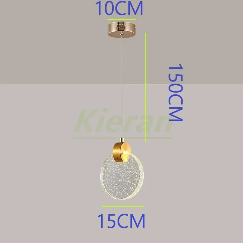 Afralia™ Crystal LED Chandelier: Modern 5head Highlight for Bedroom, Bar, Study Room Decor