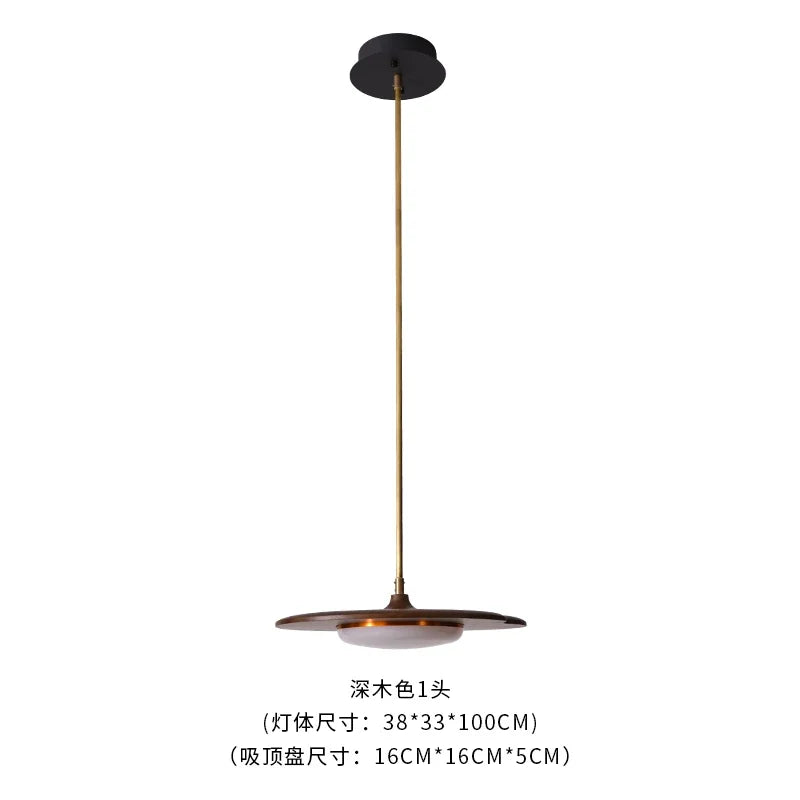 Afralia™ Wood 3-Light Chandelier for Kitchen Home Decor & Dining Room