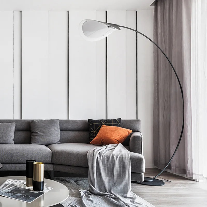 Afralia™ Parabola LED Floor Lamp for Living Room Study Bedroom