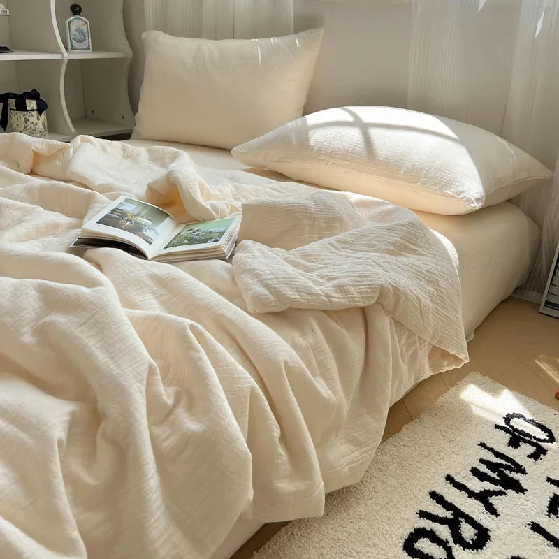 Afralia™ Cooling Wrinkled Yarn Summer Blanket - Breathable & Thin Comforter