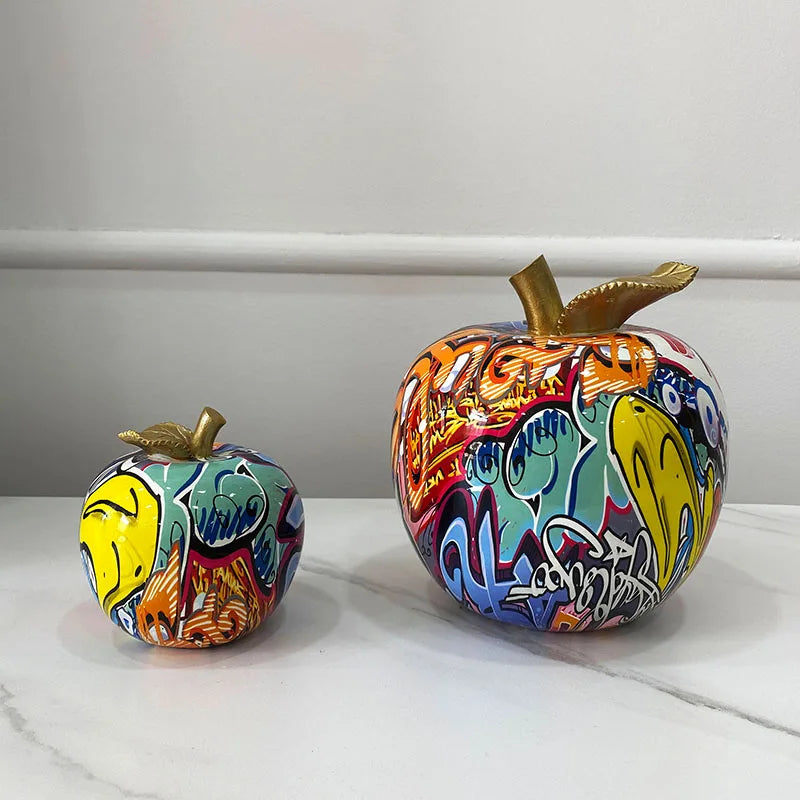 Afralia™ Apple Figurines Art Ornament Home Office Decor Accessorie