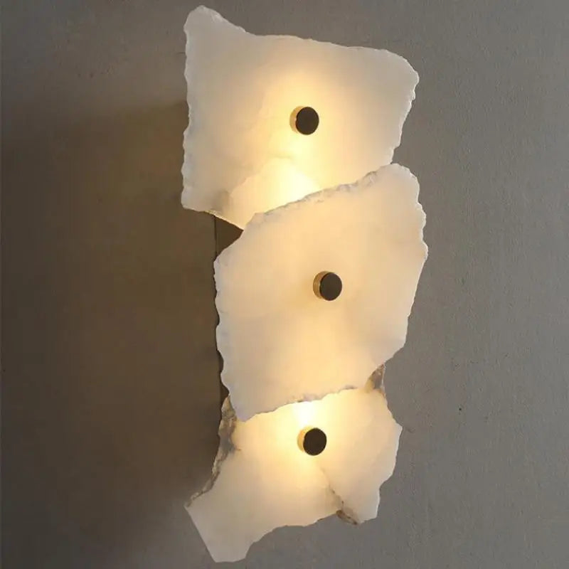 Afralia™ Marble & Copper LED Wall Sconce for Luxe Home Decor