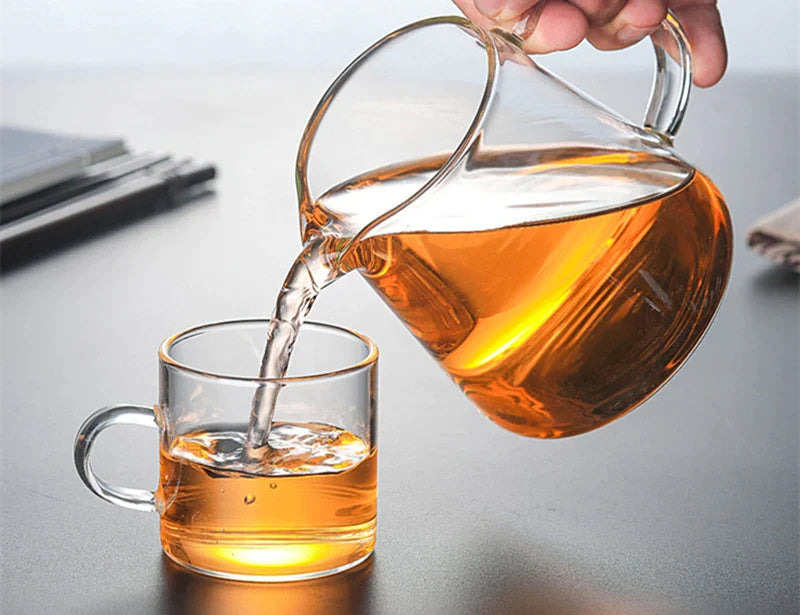 Afralia™ Glass Tea Pot Set with Infuser - Heat-Resistant Teapot & Fair Cup - Puer Tea Brewing Kit