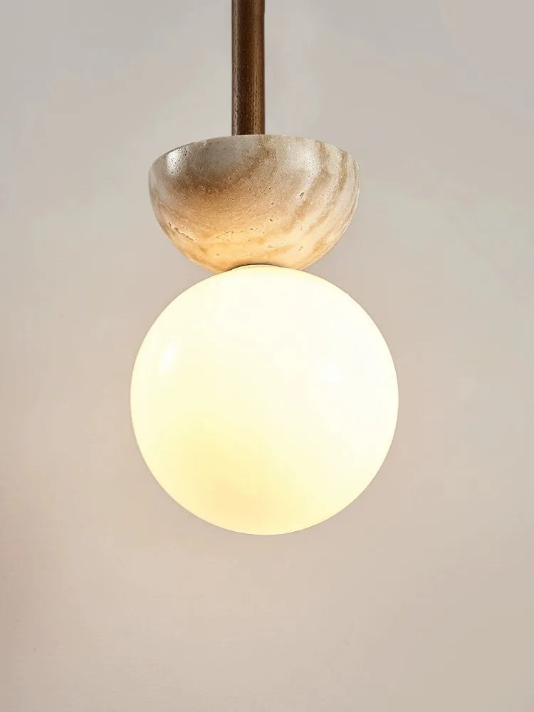 Afralia™ Cream Style Nordic LED Pendant Lamp for Bedroom, Small Chandelier, Room Lighting