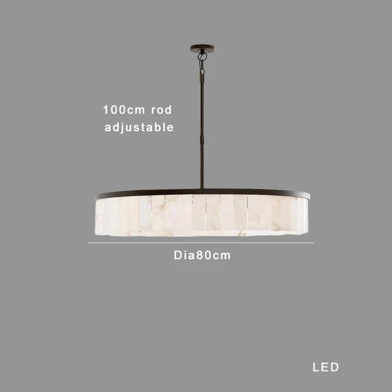 Afralia™ Gold Marble Ceiling Pendant Light Round Elegant Luxury Hanging Lamp