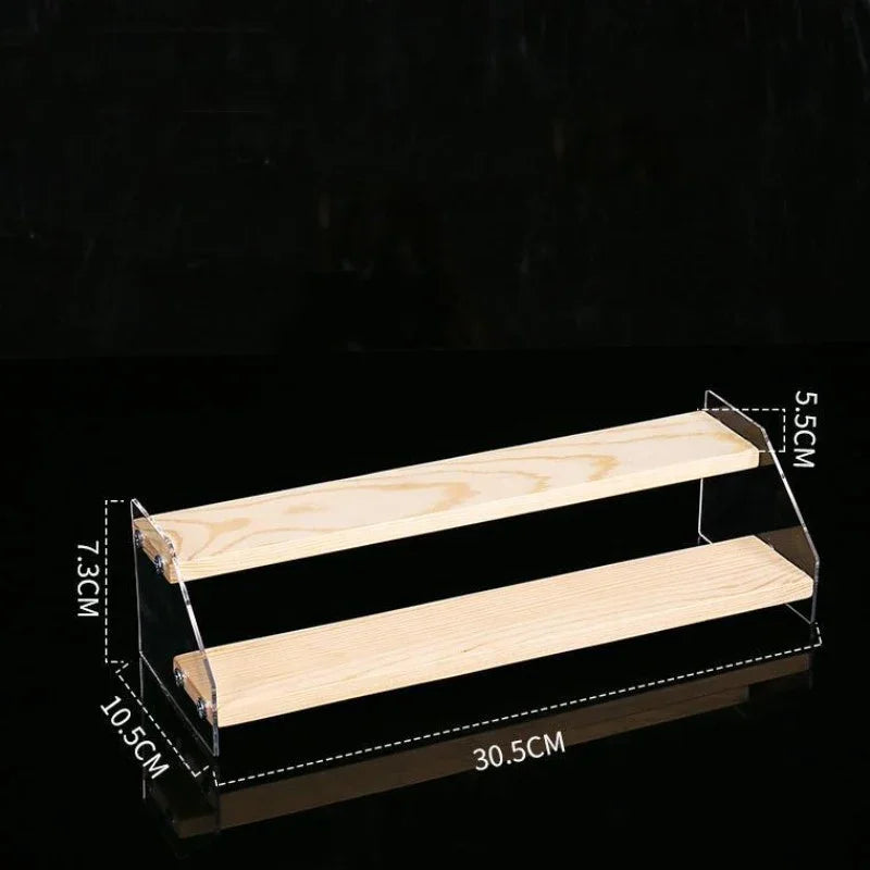 Afralia™ Acrylic Makeup Organizer Display Stand - 5 Layer Clear Cosmetic Holder