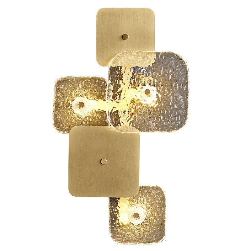 Afralia™ Copper Square Wall Lamp for Elegant Living Room and Bedroom Lighting