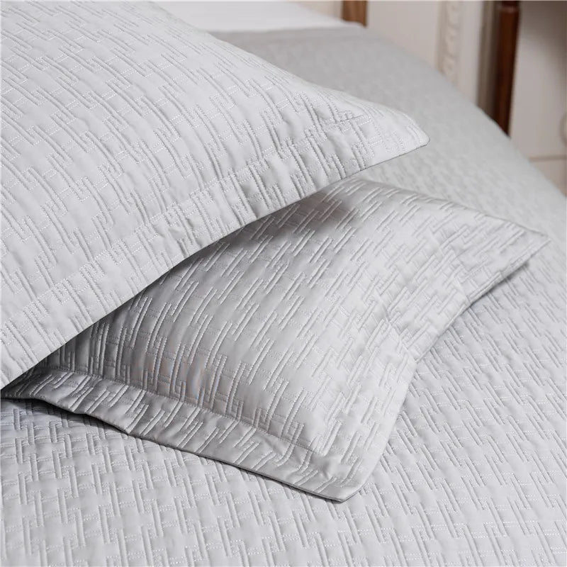 Afralia™ Egyptian Cotton Quilt Set, Reversible Bedspread, Luxe Coverlet, 3Pcs