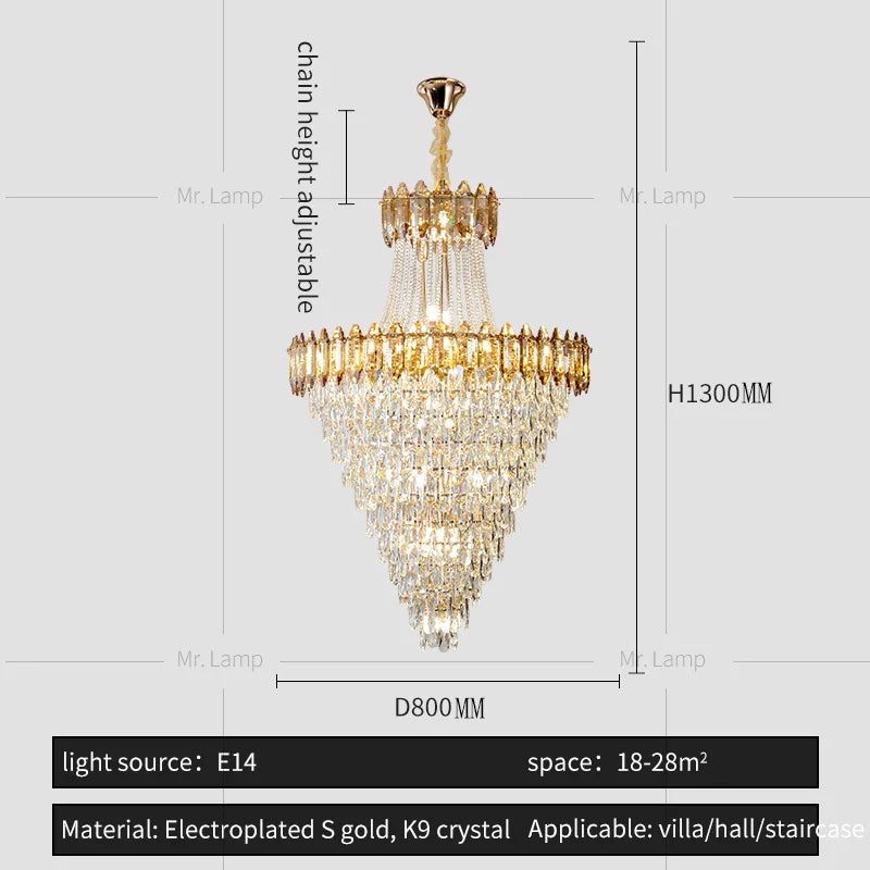 Afralia™ Postmodern Crystal Chandelier for Luxe Spaces