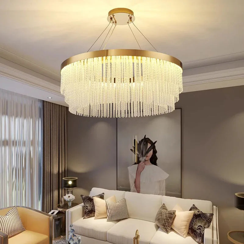 Afralia™ LED Pendant Chandeliers for Modern Living & Dining Room Lighting