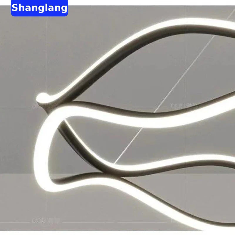 Afralia™ Luxury Ring LED Pendant Light Chandelier for Living Dining Bedroom Home Decor