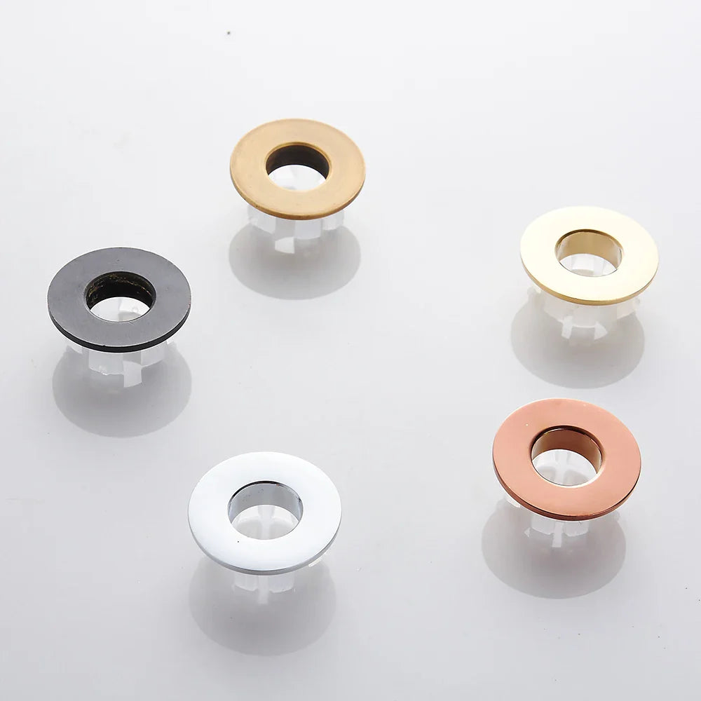 Afralia™ Brass Sink Overflow Cover Six-foot Ring WF-0567