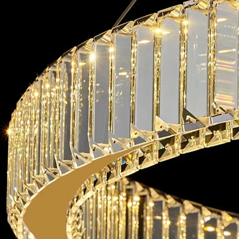 Afralia™ Nordic Crystal Pendant Chandelier for Dining & Living Room Lighting