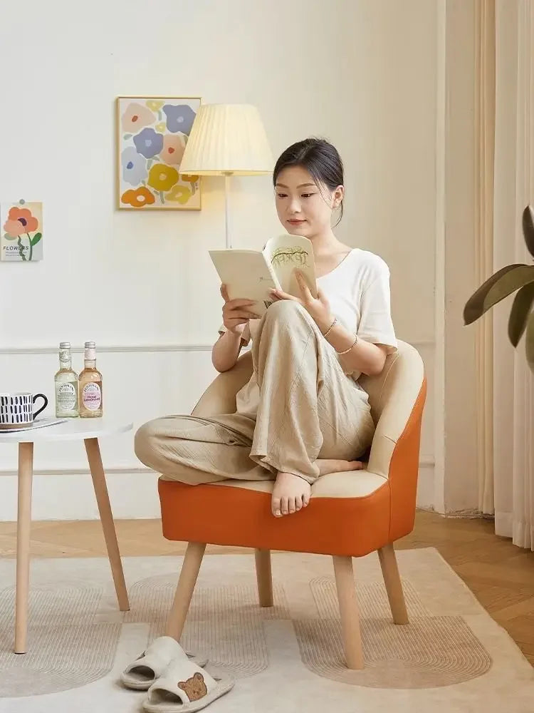 Afralia™ Leisure Single Sofa Chair for Living Room, Bedroom, Balcony, Hotel, Lounge - Cozy Guest Seating