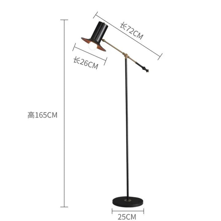 Afralia™ Luxury Minimalist Designer LED Floor Lamp Iron Art Industrial Gentleman Style