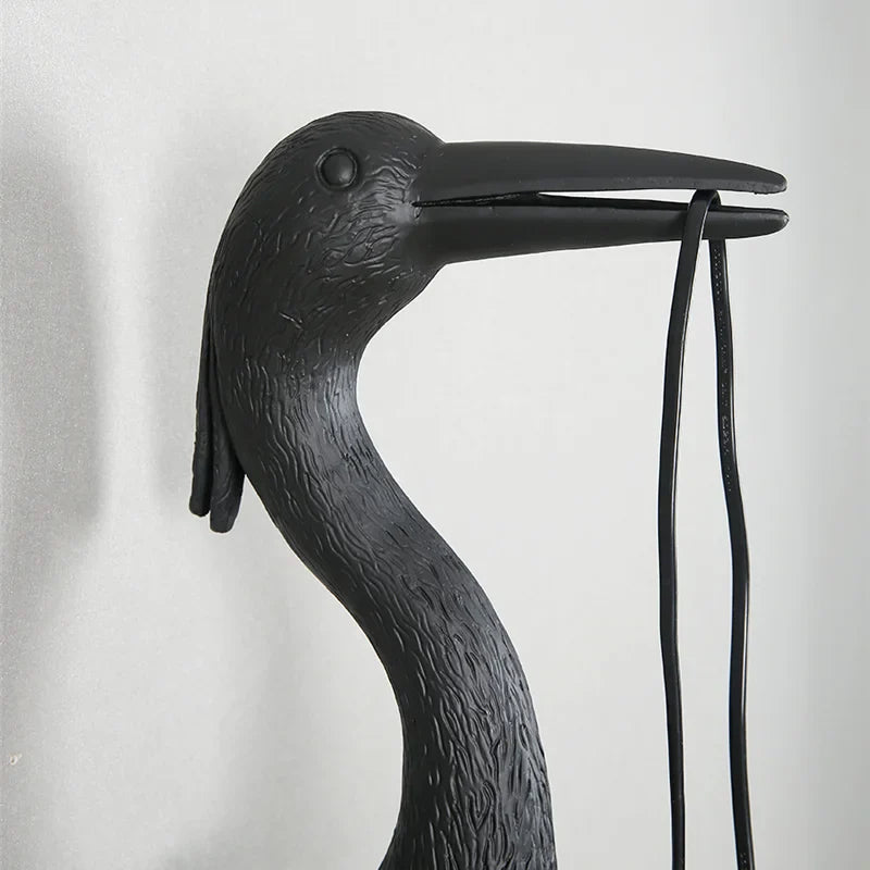 Afralia™ Nordic Crane Resin Wall Lamps for Bedroom, Living Room, Staircase, and Corridor