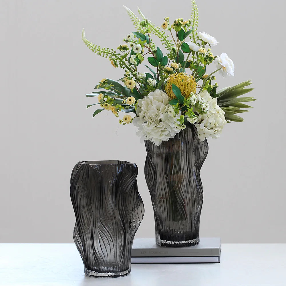 Afralia™ Hand-made Glass Vase Hydroponic Bottle Terrarium Flower Room Decor