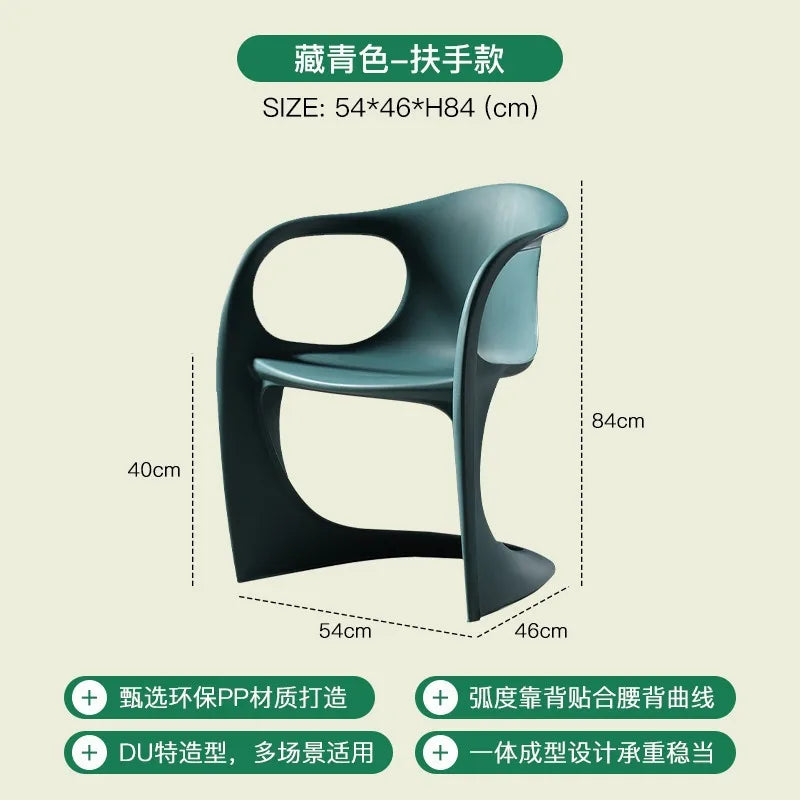Nordic Acrylic Dining Chair by Afralia™ - Designer Pan Dong Chair for Living Room