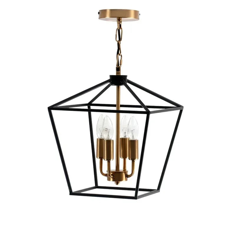 Afralia™ Country Style Iron LED Chandelier for Home Lighting