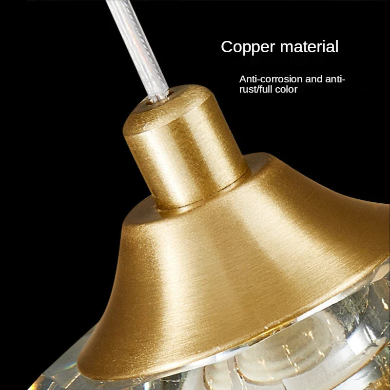 Afralia™ Modern Crystal LED Pendant Chandelier for Bedroom Living Room Dining Table