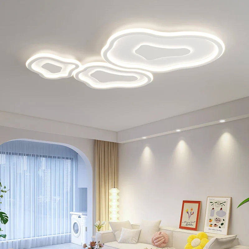 Afralia™ Cloud Chandelier Nordic Modern Living Room Ceiling Lamp