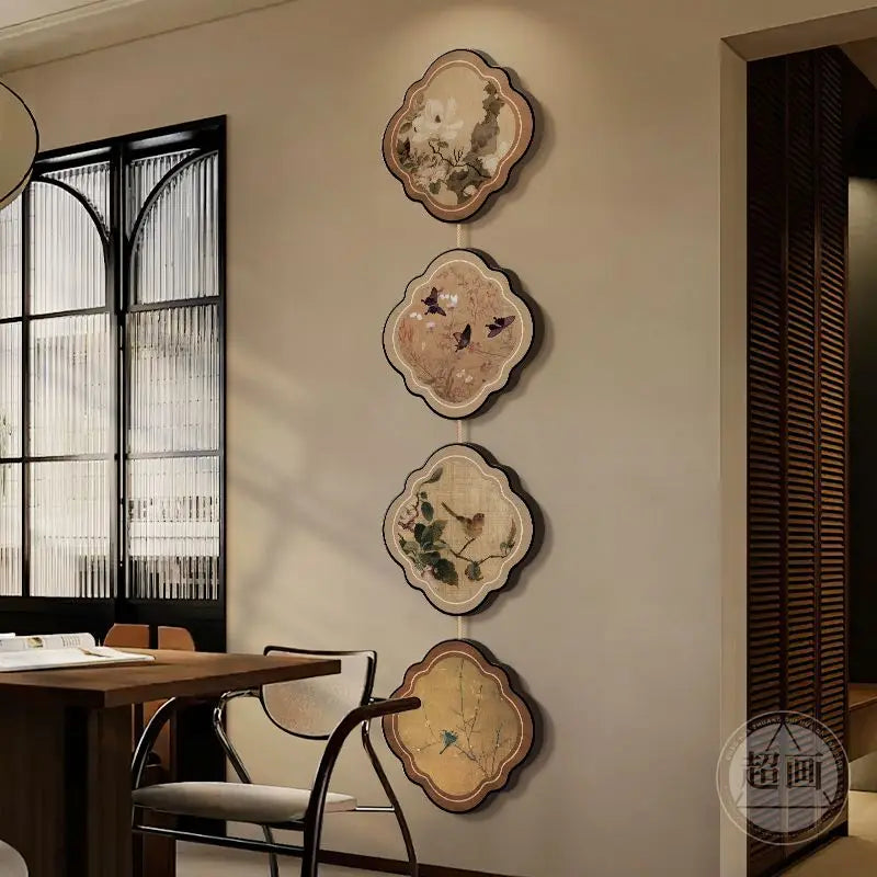 Afralia™ Chinese Painting Porch Door Hanging Mural for Advanced Corridor Decor