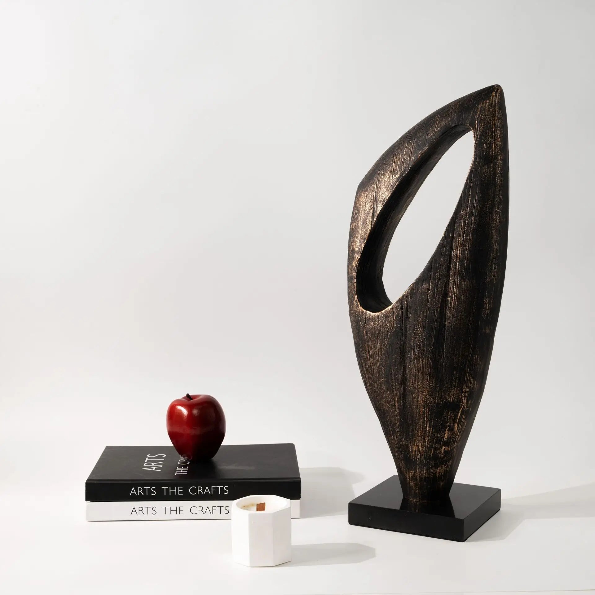 Afralia™ Resin Abstract Hollow Sculpture Home Decor Figurine