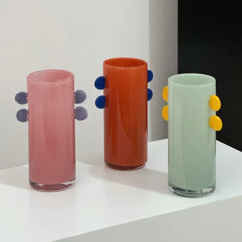 Afralia™ Geometric Glass Vase Color Patches Hydroponics Terrarium Home Decoration