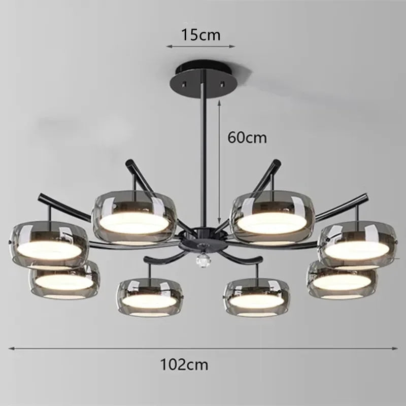 Afralia™ Nordic Minimalist Ceiling Chandelier for Home Decor Lighting Fixture