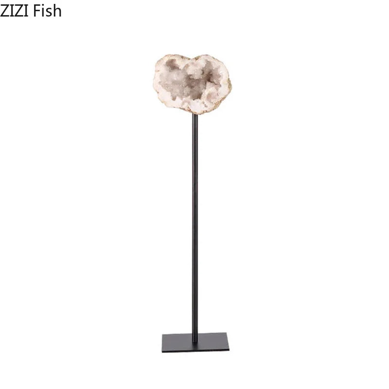 Afralia™ Minimalist Agate Desk Ornament for Stylish Living Room Decor