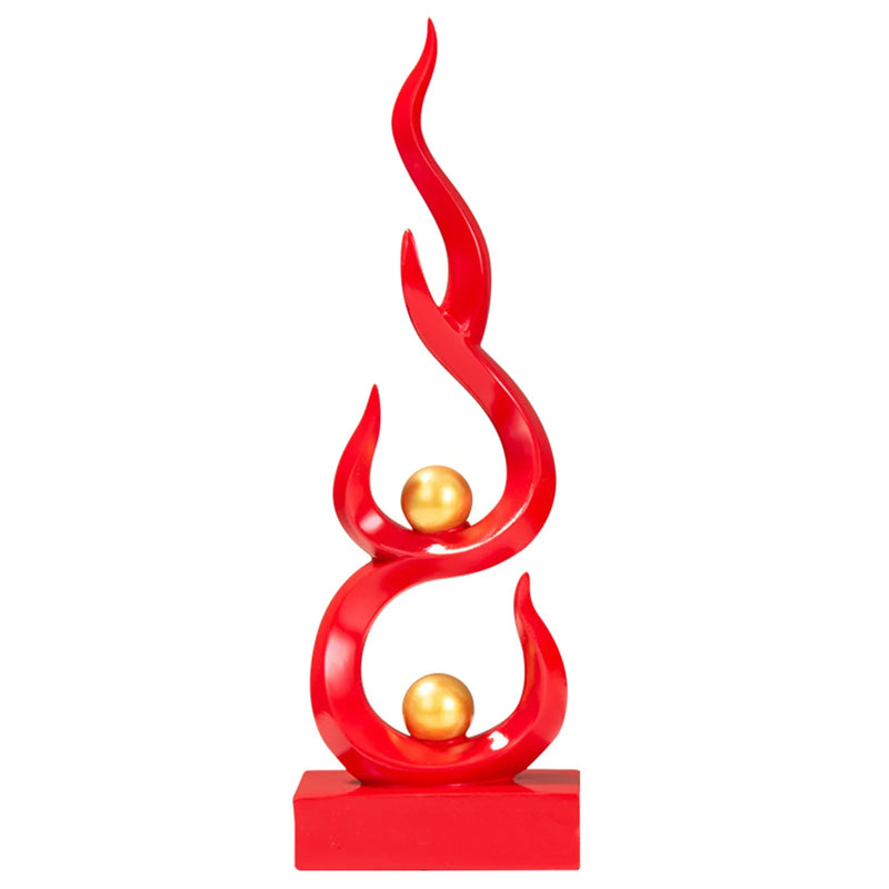 Afralia™ Modern Luxury Resin Abstract Sculpture for Home & Office Decor