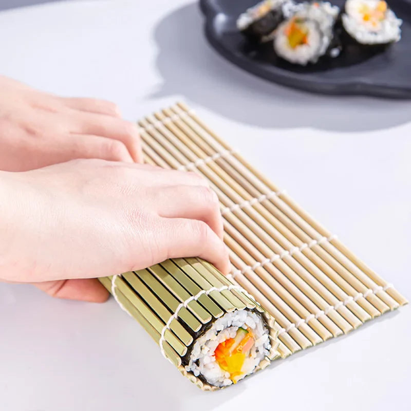 Afralia™ Bamboo Sushi Rolling Mat Set for DIY Onigiri & Japanese Sushi Making