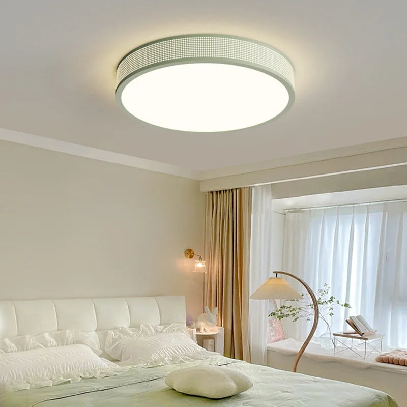 Afralia™ LED Circle Square Ceiling Light - White Green Home Decor for Bedroom and More