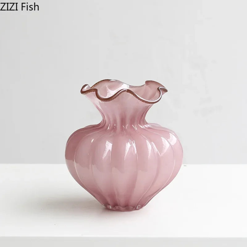 Afralia™ Floral Bud Glass Vase Hydroponics Plant Pot for Room Aesthetic Decor