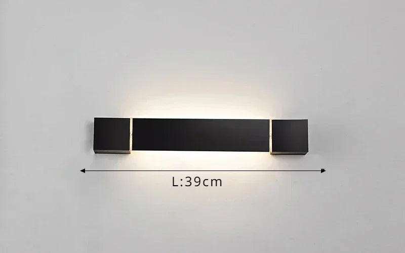 Afralia™ Nordic Aluminum Rotatable LED Wall Lamp for Living Room Bedroom Fixture