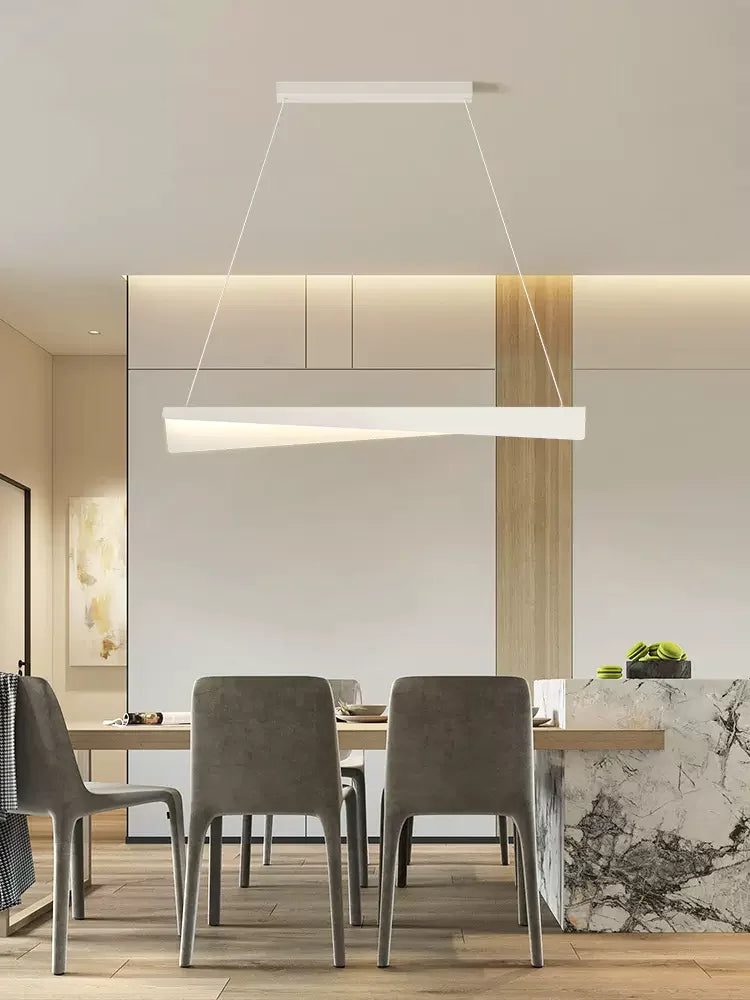Afralia™ Modern LED Chandelier for Ceiling Restaurant, Creative Pendant Lights, Minimalist Loft Room Decor.