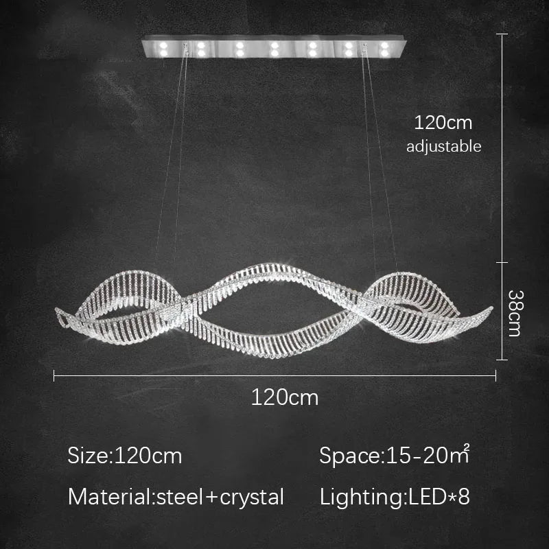 Afralia™ Modern Luxury Gold Crystal Chandelier LED Ceiling Light for Home, Bar, Restaurant