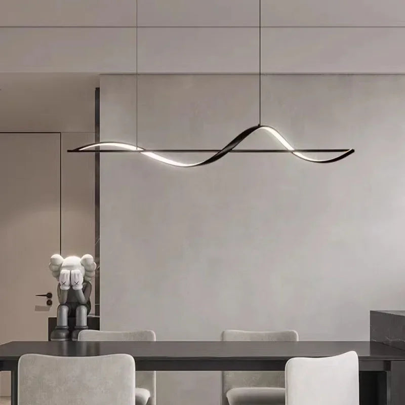 Afralia™ Modern LED Pendant Light - Stylish Ceiling Chandelier for Living, Dining, and Bedroom