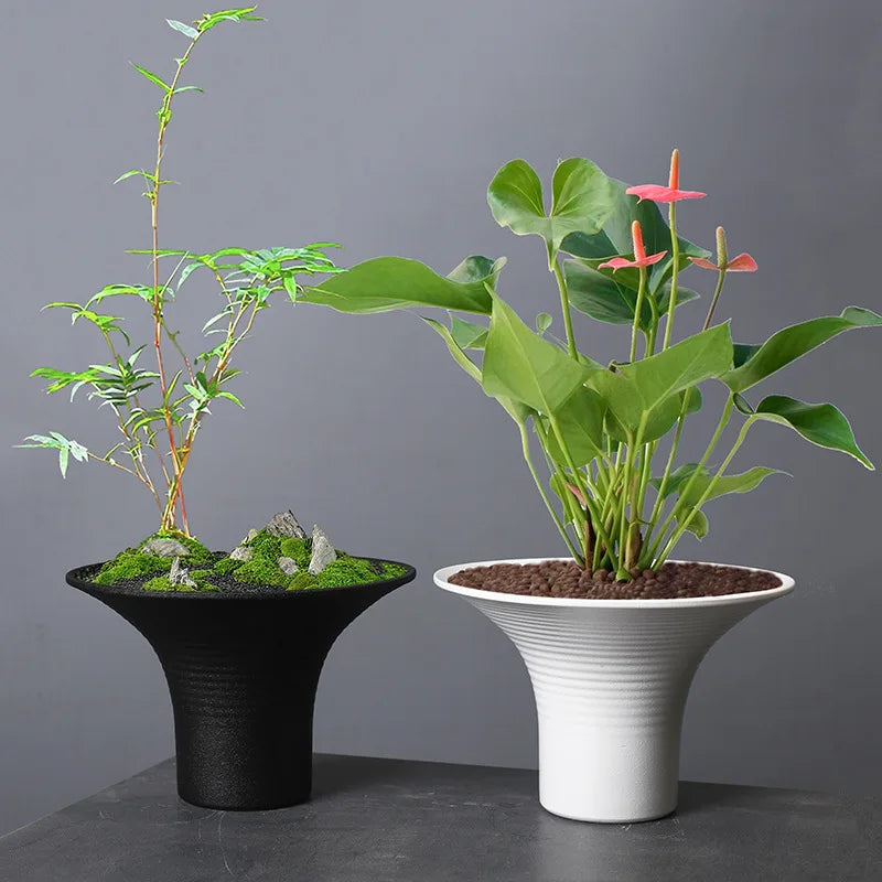 Afralia™ Ceramic Floral Arrangement Flower Pot Planter Vases Plant Accessories